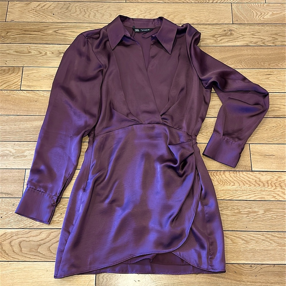 NWT Zara Satin Mini Dress